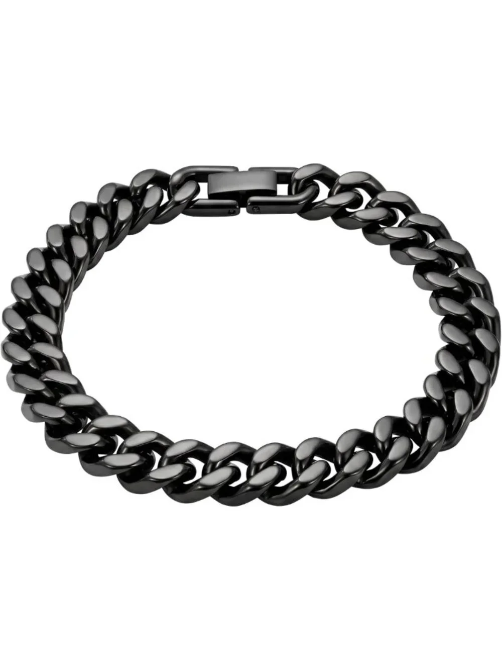 Unisex Stainless Steel Cuban Link Bracelet - Bold Hip Hop Jewelry Accessory